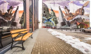 Parka sols Lodz ar roku balstiem