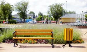 Parka sols Lodz ar roku balstiem