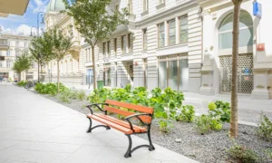 Parka sols Lodz ar roku balstiem