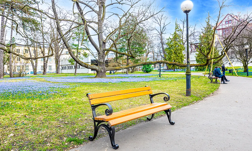 Parka sols Vienna ar roku balstiem