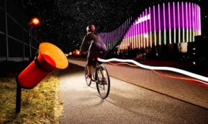 Atkritumu urna velobraucējiem BIKER