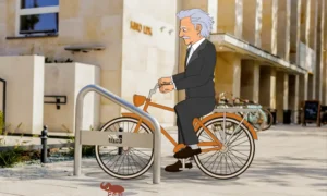 Slīpais U veida velosipēdu statīvs - Image 2
